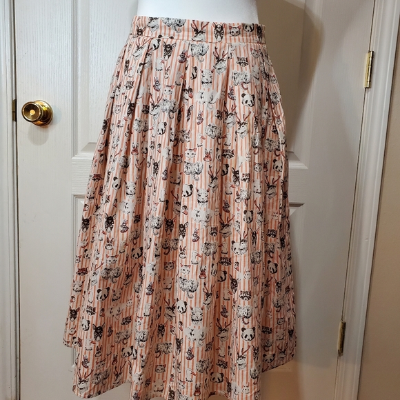 Vintage Animal Print Midi Skirt - Picture 5 of 14
